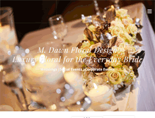 Tablet Screenshot of mdawnfloral.com